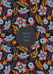 Flower Print_blue