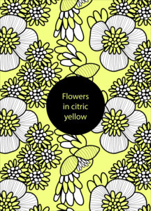 Flowers in citric yellow
