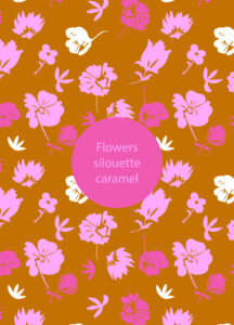 Flowers silouette_caramel