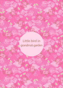 Little bird in grandma's garden