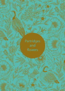 Partridges and flowers