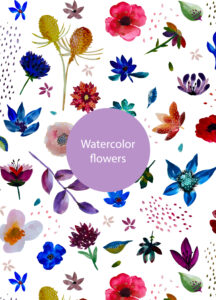 Watercolor flowers