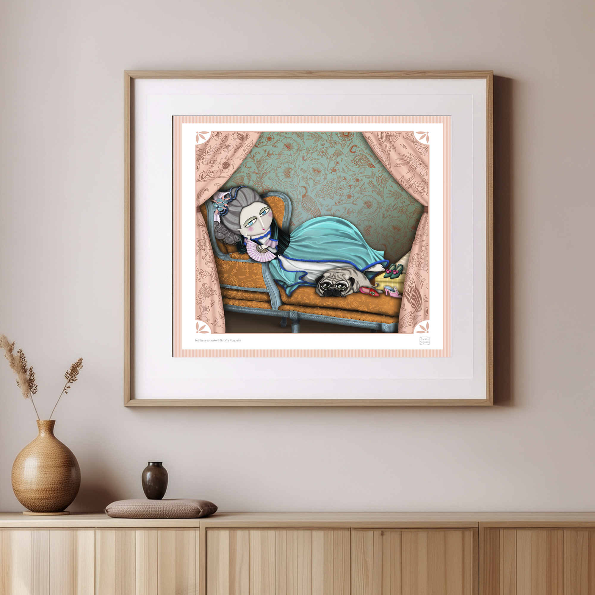 Marie Antoinette "Let them eat cake" Giclée Art Print - Imagen 3